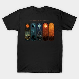 Neptune Moons, Space Solar System Moonscape Wall Art T-Shirt